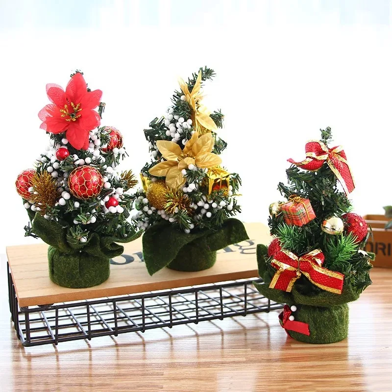 20 cm Mini Vianočný Stromček, písací Stôl Tabuľka Dekor Malé Strany Ozdoby Darček Domáce Dekorácie Strany DIY Festival Dodávky